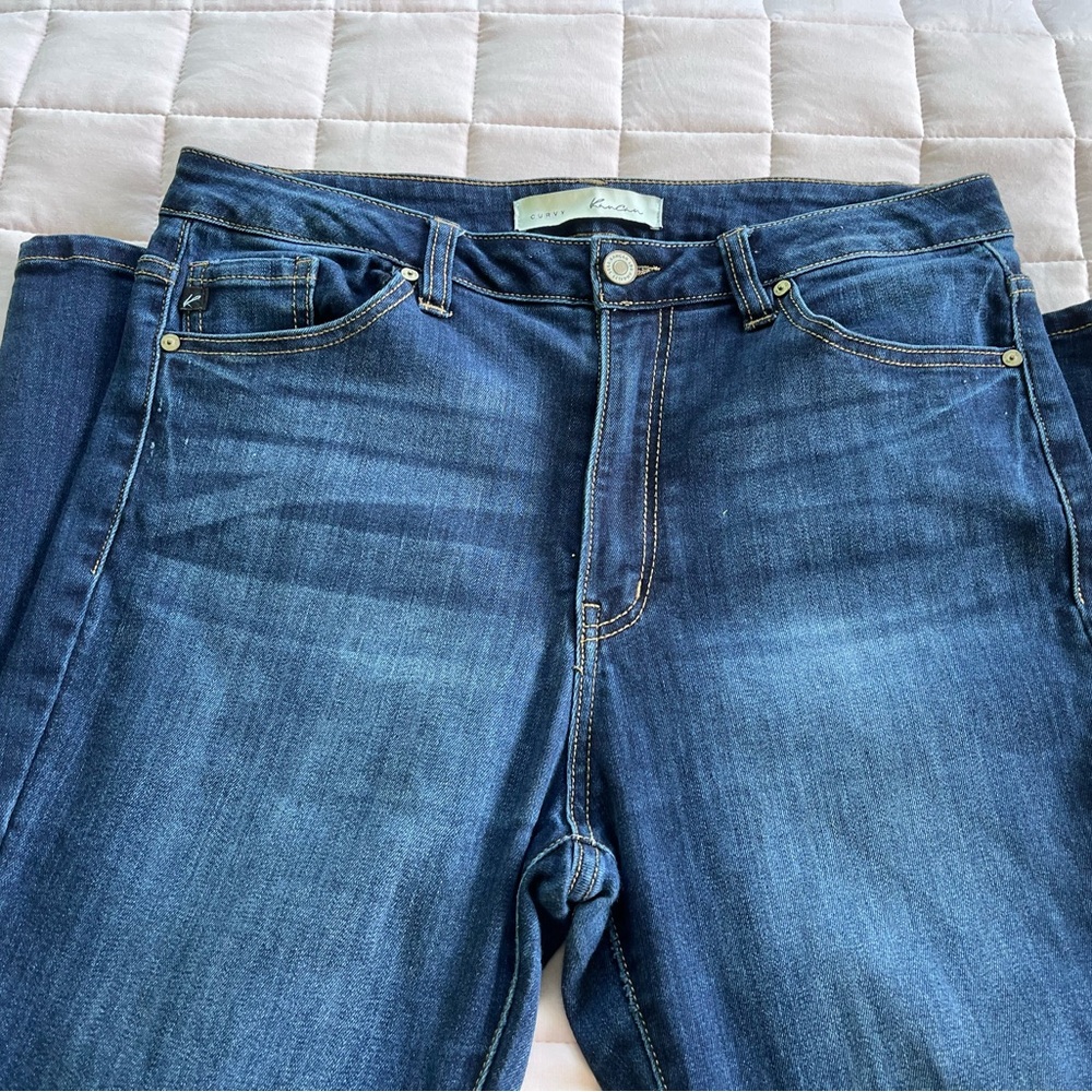 KanCan Curvy Dark Wash Curvy Denim Jeans Estillo Size 13/30 - Picture 12 of 16